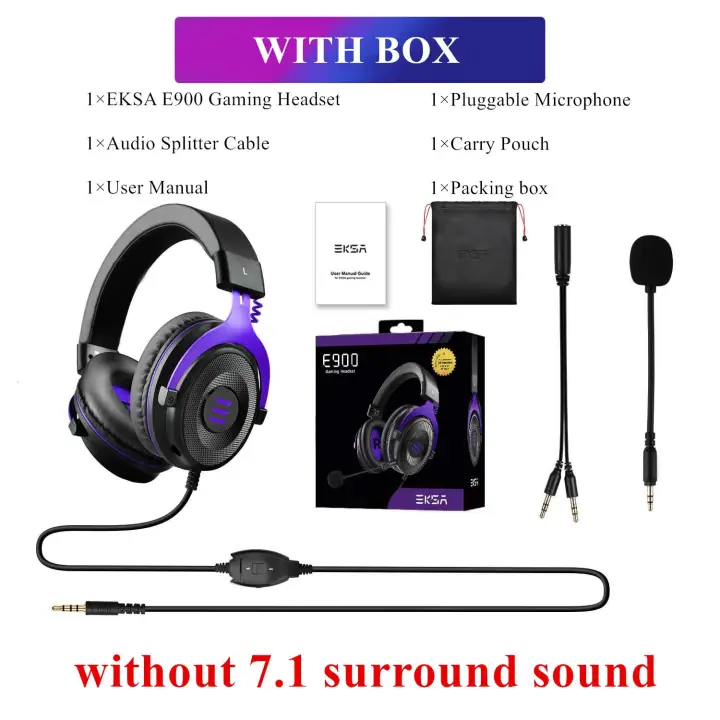 headset with noise cancelling microphone lazada