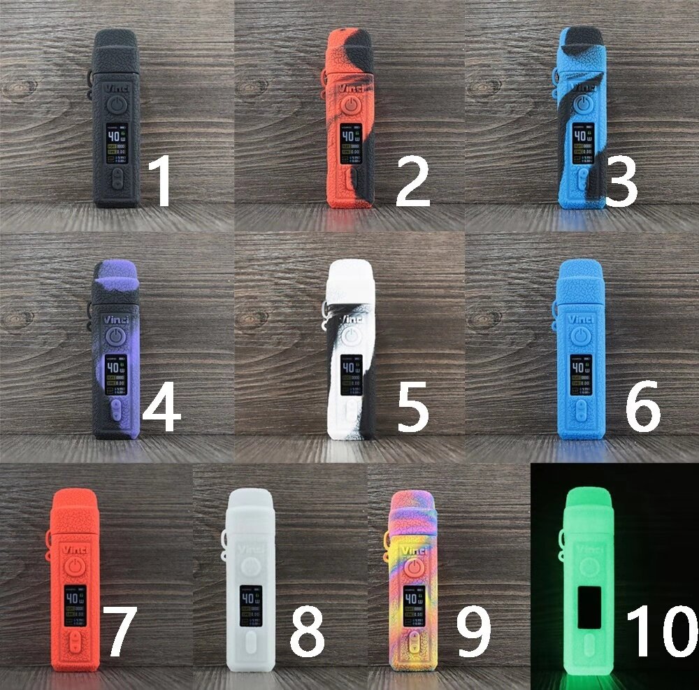 Skull Red Silicone Case for VOOPOO Vinci X Protective Silicone Case Skin Cover Sleeve Wrap Shield