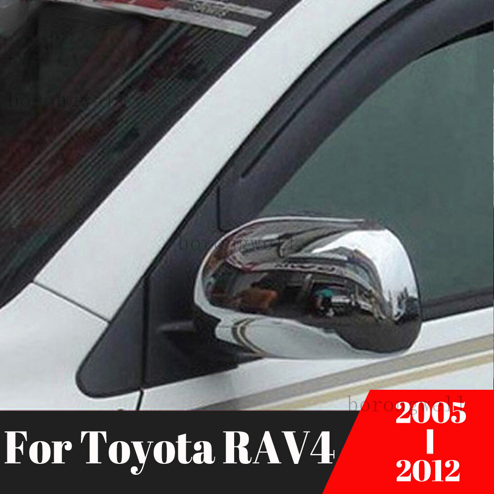 Chrome car side door rearview mirror cover for toyota rav4 rav 4 2005 2006 2007 2008 2009 2010 2011 2012 abs chrome 2pc