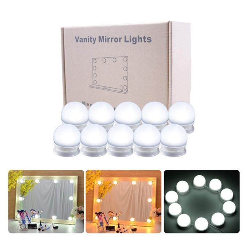 Vanity Gương LED Đèn Bộ Mờ 10 Bóng Đèn Chiếu Sáng DIY Đèn Dây Trang Điểm Bàn Trang Điểm