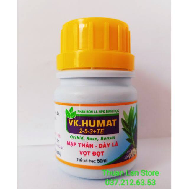 Vk.humat - chế phẩm giúp mập thân, dày lá, vọt đọt