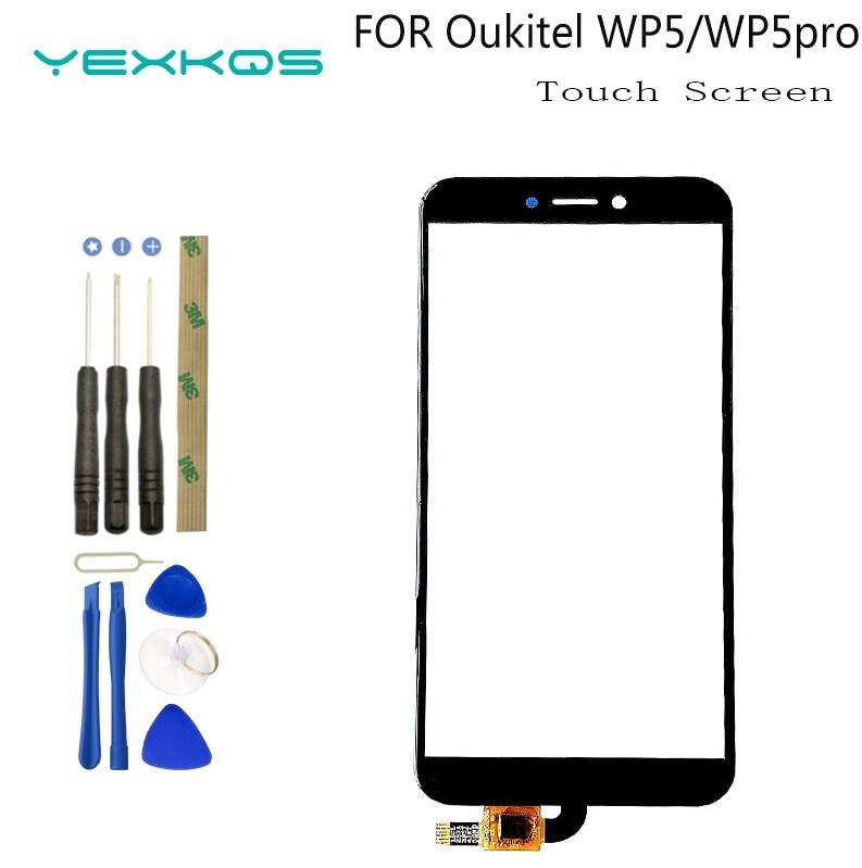 5.5 Inch New Touch Screen For Oukitel WP5 Touch Panel Front Glass Digitizer For Oukitel WP5 Pro Touch Screen Front Lens Sensor