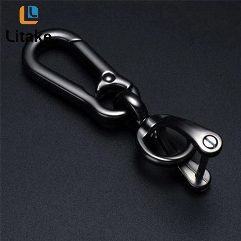 Metal Key Ring Holder Horseshoe Car Keychain Multi-function Keyring