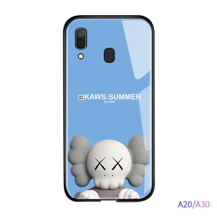 Hontinga For Samsung A30 A20 Case Fashion Popular Brand Tide Case Cartoon Limited Edition Tempered Glass Phone Cases Casing Slim Silicone Edge Phone Cover Lazada