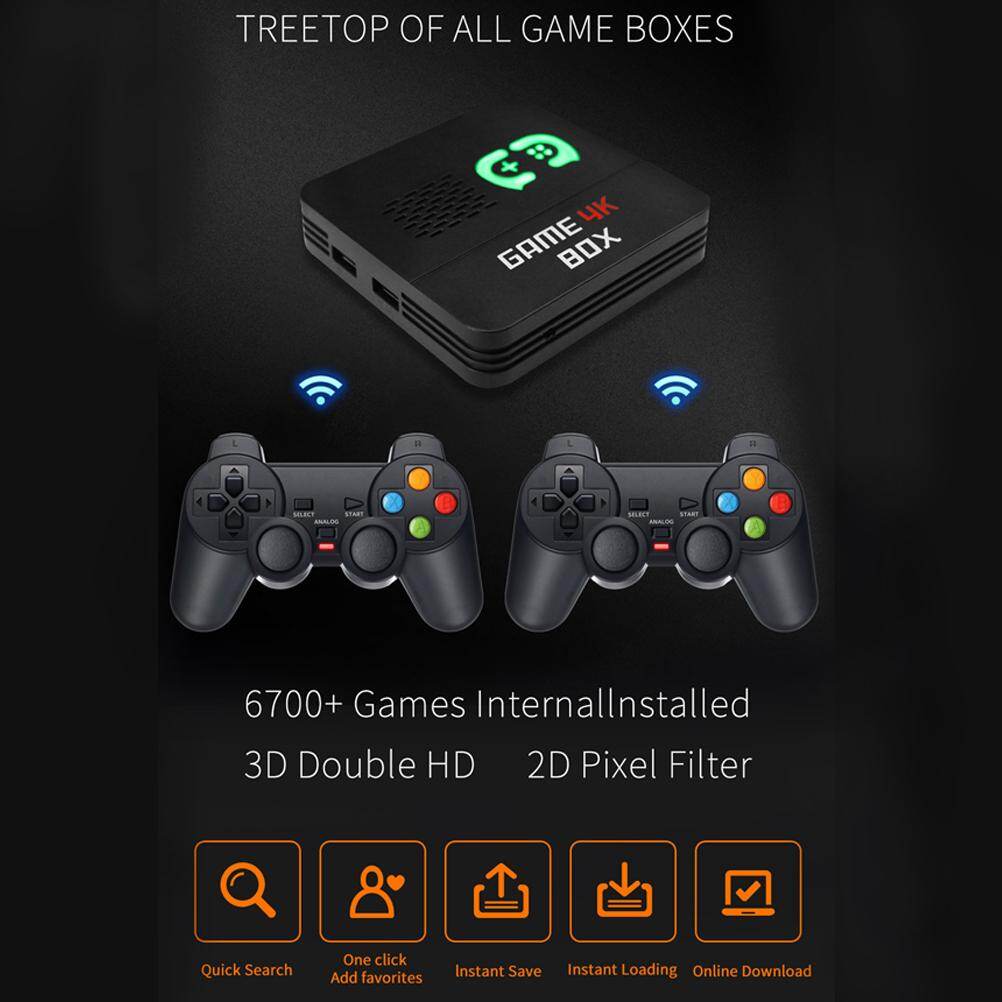 Wireless 2.4G Game Consoles Dual System Console Built-in 6700 Games ...