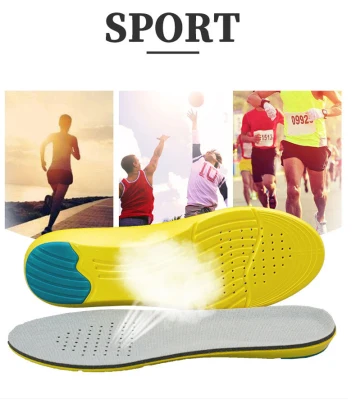【PrettySet】Memory Foam Sports Running insoles for feet Arch Support Shoes Insoles Flat Feet Breathable Man Women Orthopedic Pad