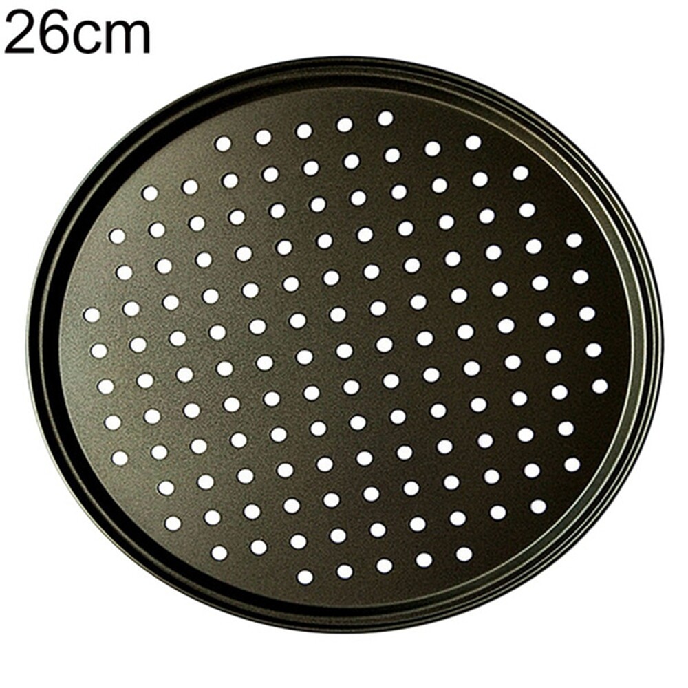WEISHIMAN Pans with Holes 6/7/8/9 inch Metal Net Baking Tray Pancake Screen Kitchen Tools Pizza Pans Pizza Tray Bakeware Baking Dishes