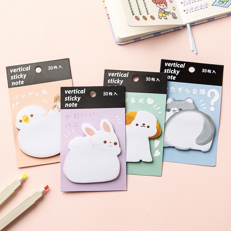 Cartoon Butt Post-it Note Set Memo Notes Index Mark Sticky Note Decorative Stickers