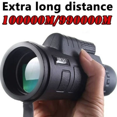 Extra Long Distance100000/ 990000m Monocular Low Light Night Vision High - Angle Telescope Monocular Outdoor Hiking Portable Telescope
