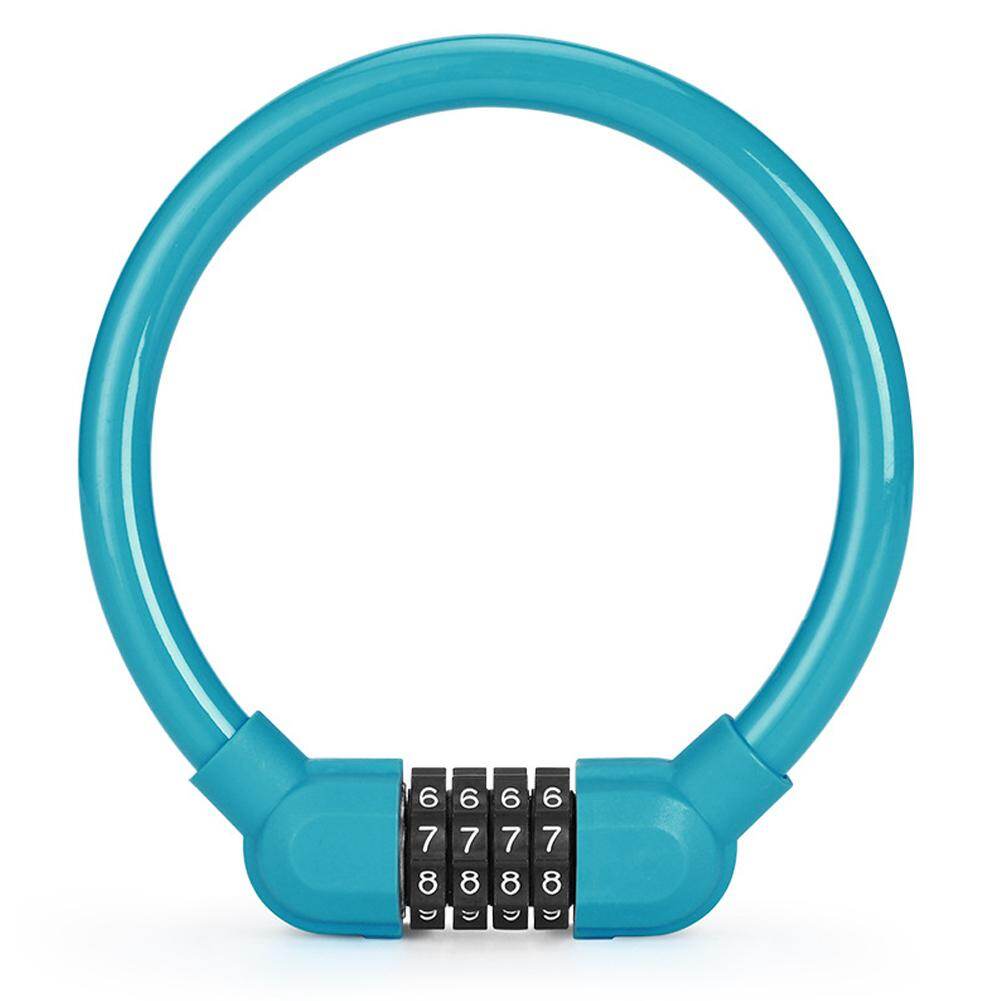 Bicycle Security Lock Anti-theft 4 Digit Password for MTB Road Bike Cable Locks Cycling Accessories