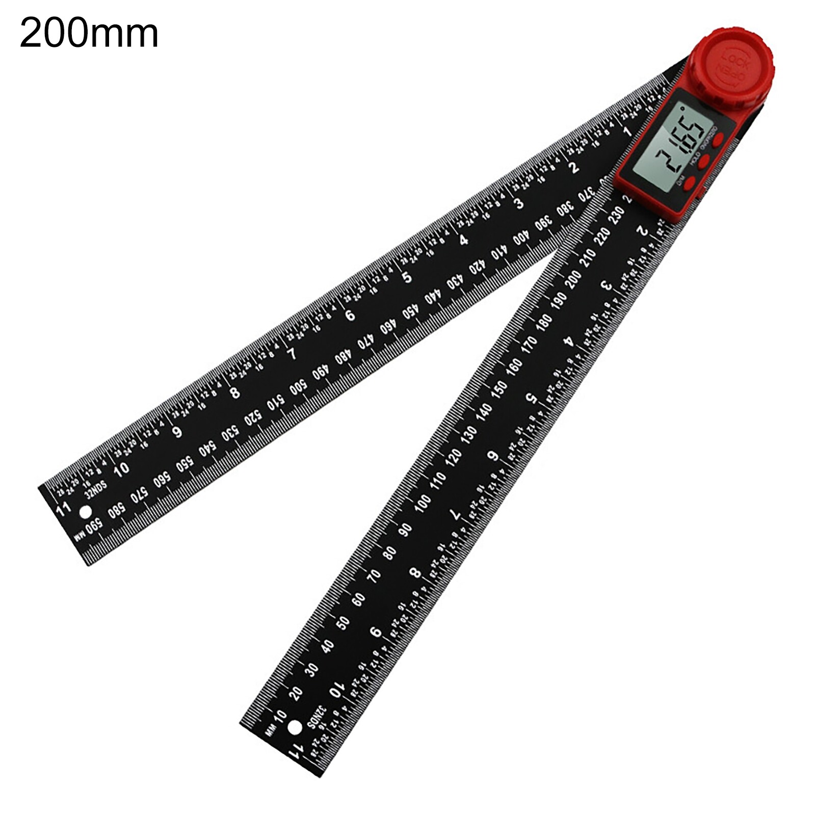 Terylin 200/300mm 2 in 1 Digital Display Angle Meter Inclinometer Caliper Measuring Tool