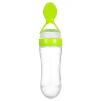 Food Grade Silicone Rice Paste Squeeze Bottle Baby Food Dispensing