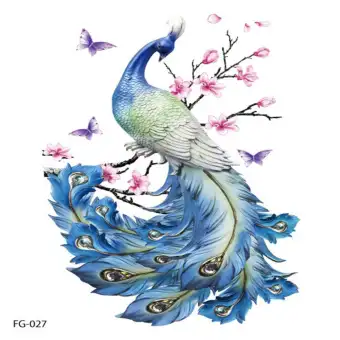 Terbaik Penjualan Kepribadian Flash Tato Butterfly Merak Tato Tato