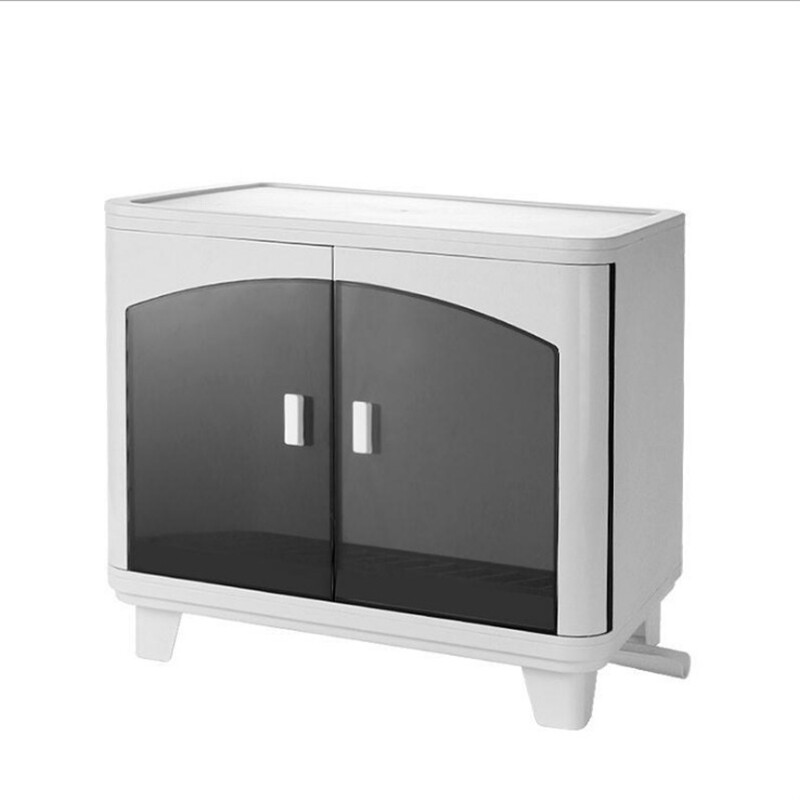Shelf storage box kitchen drain cupboard with lid tableware storage box plastic dish rack