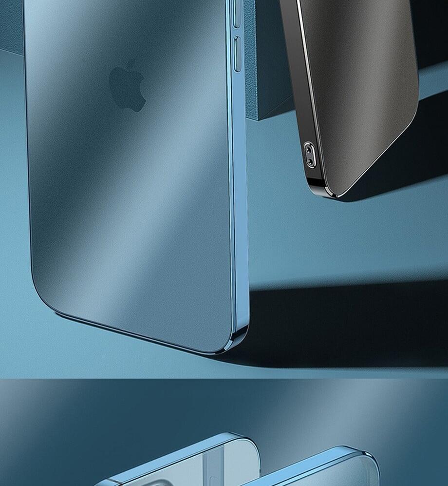 Luxury Plating Square Frame Matte Soft Silicone Case for IPhone 13 12 11 14 Pro Max Case Transparent Cover for IPhone 11 12 13 14 Case