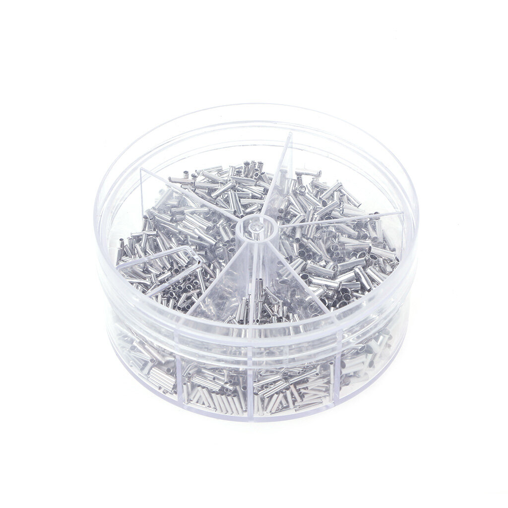 1900 Pcs Copper Crimp Wire Linker Cord End Terminals Electrical Set 0.5-2.5mm²
