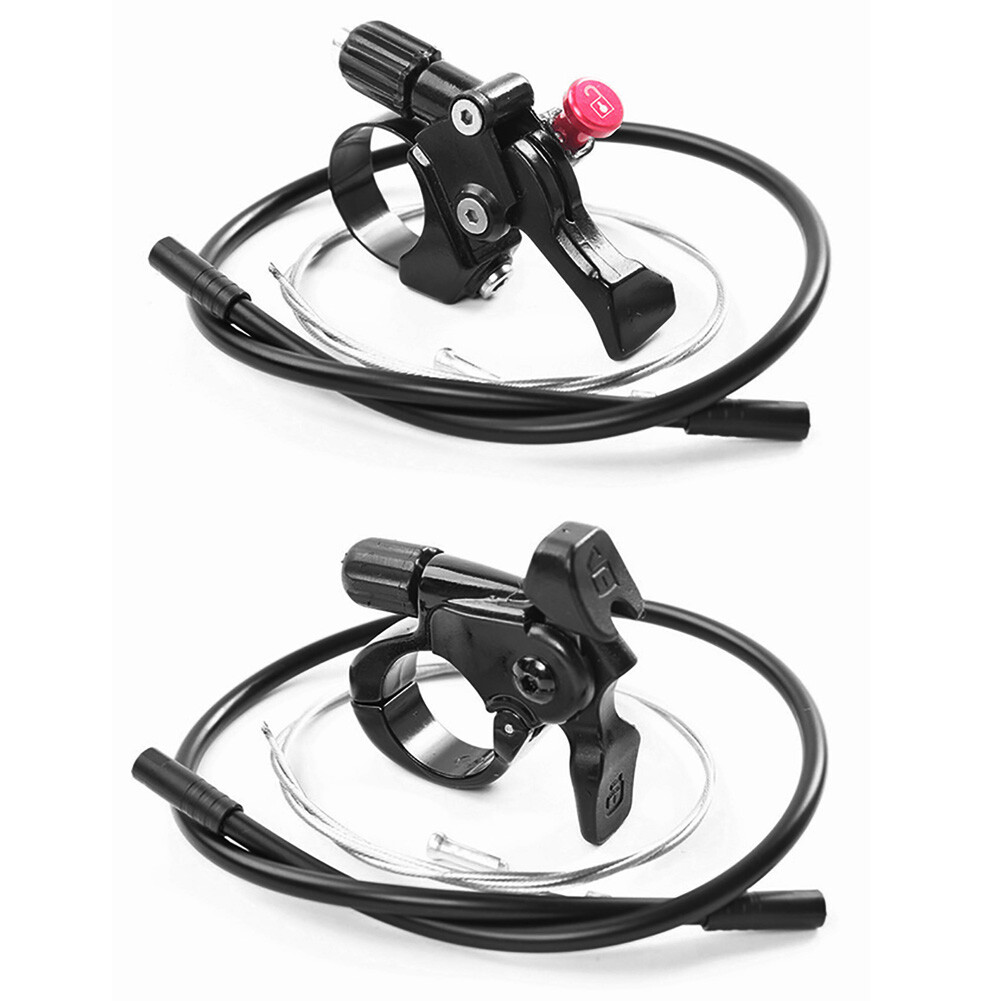 Honrane MTB Mountain Bike Bicycle Front Fork Remote Lockout Lever Switch with Cable