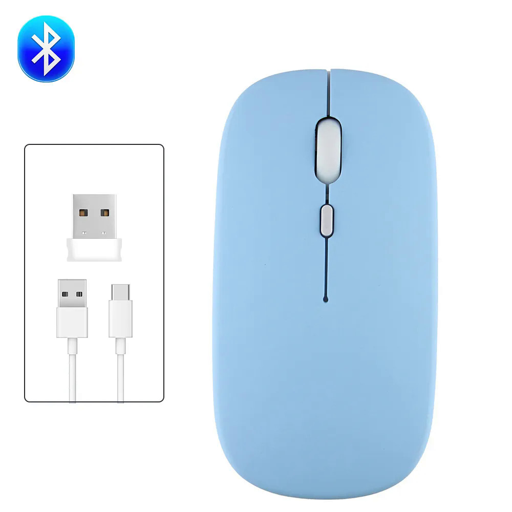 Rechargeable Wireless Bluetooth mouse portable silent ergonomic mice for computer laptop tablet phone office Gaming Mouse