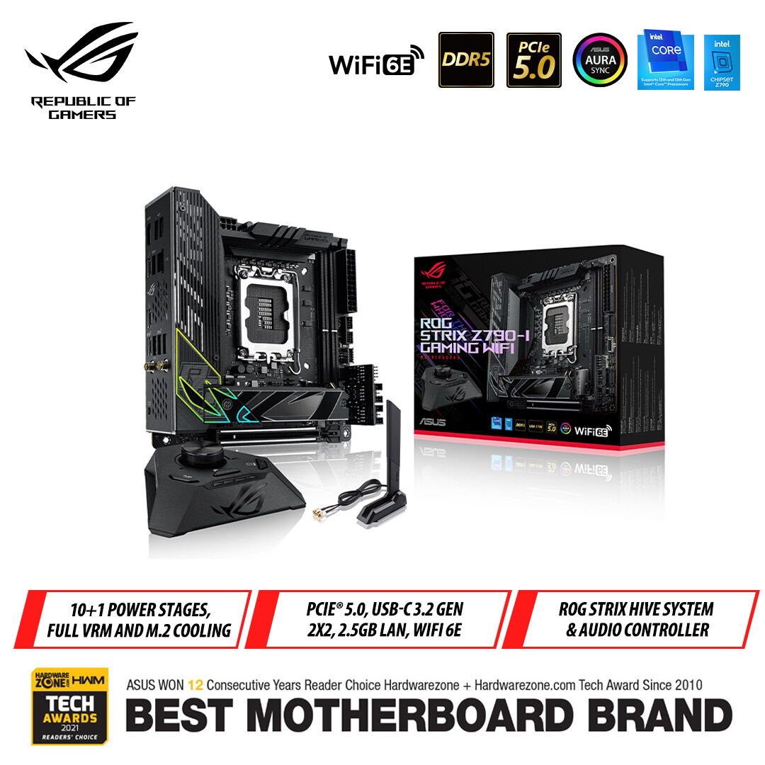 ROG STRIX Z790-I GAMING WIFI Intel® Z790 LGA 1700 Mini-ITX motherboard ...