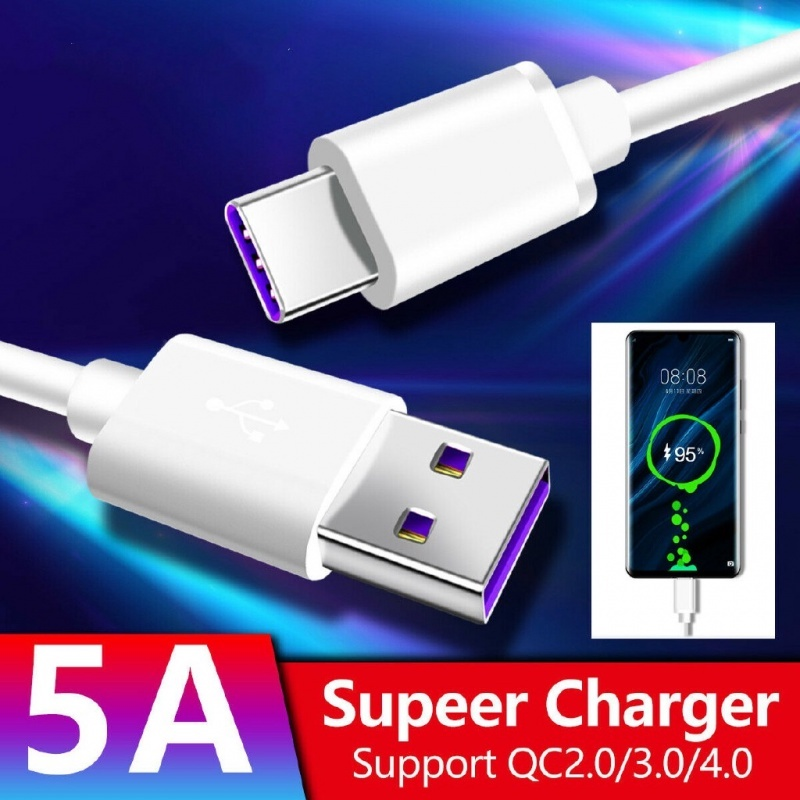 Fonken 5A SuperCharger Type C Cable Fast Charging Cable Huawei Cable USB Cable USB Type C Cable