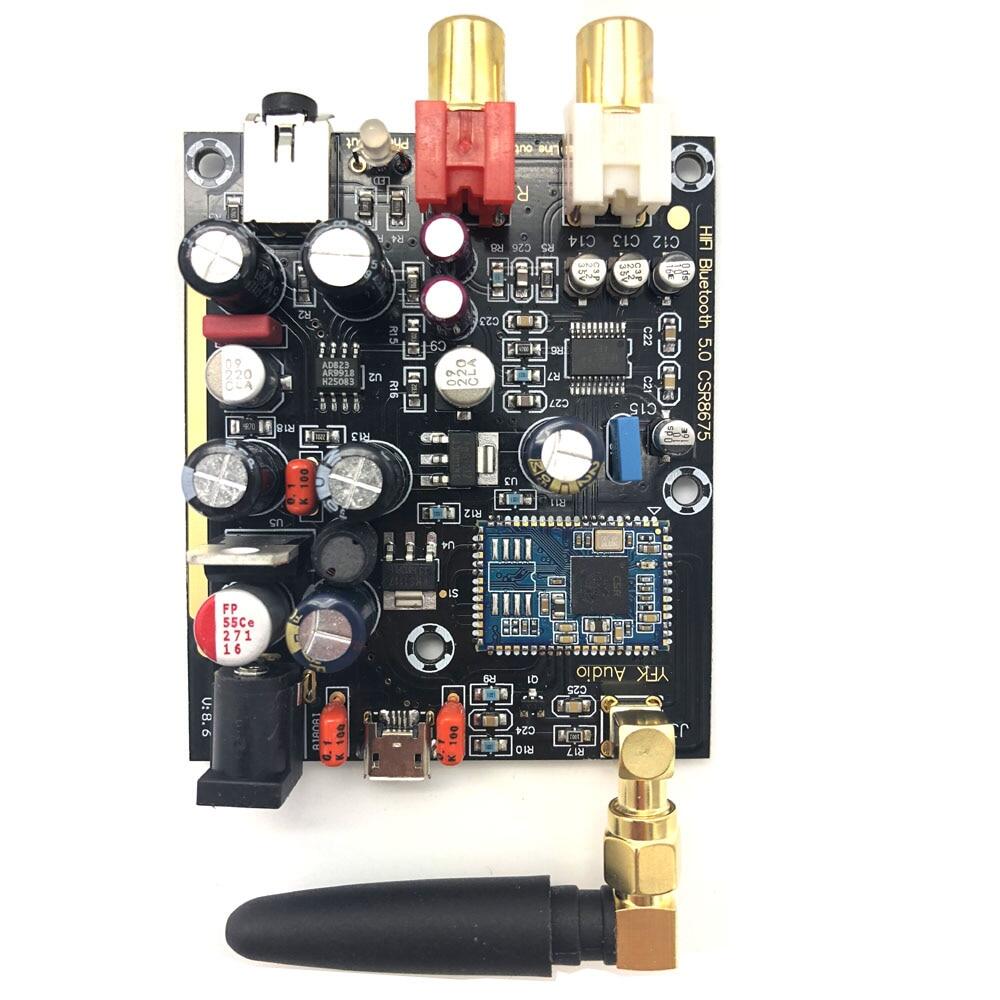 1 APTX HD LDAC CSR8675 Bluetooth 5.0 Wireless Receiver PCM5102A I2S DAC Decoder Board HIFI Support 24BIT With Antenna A5-007
