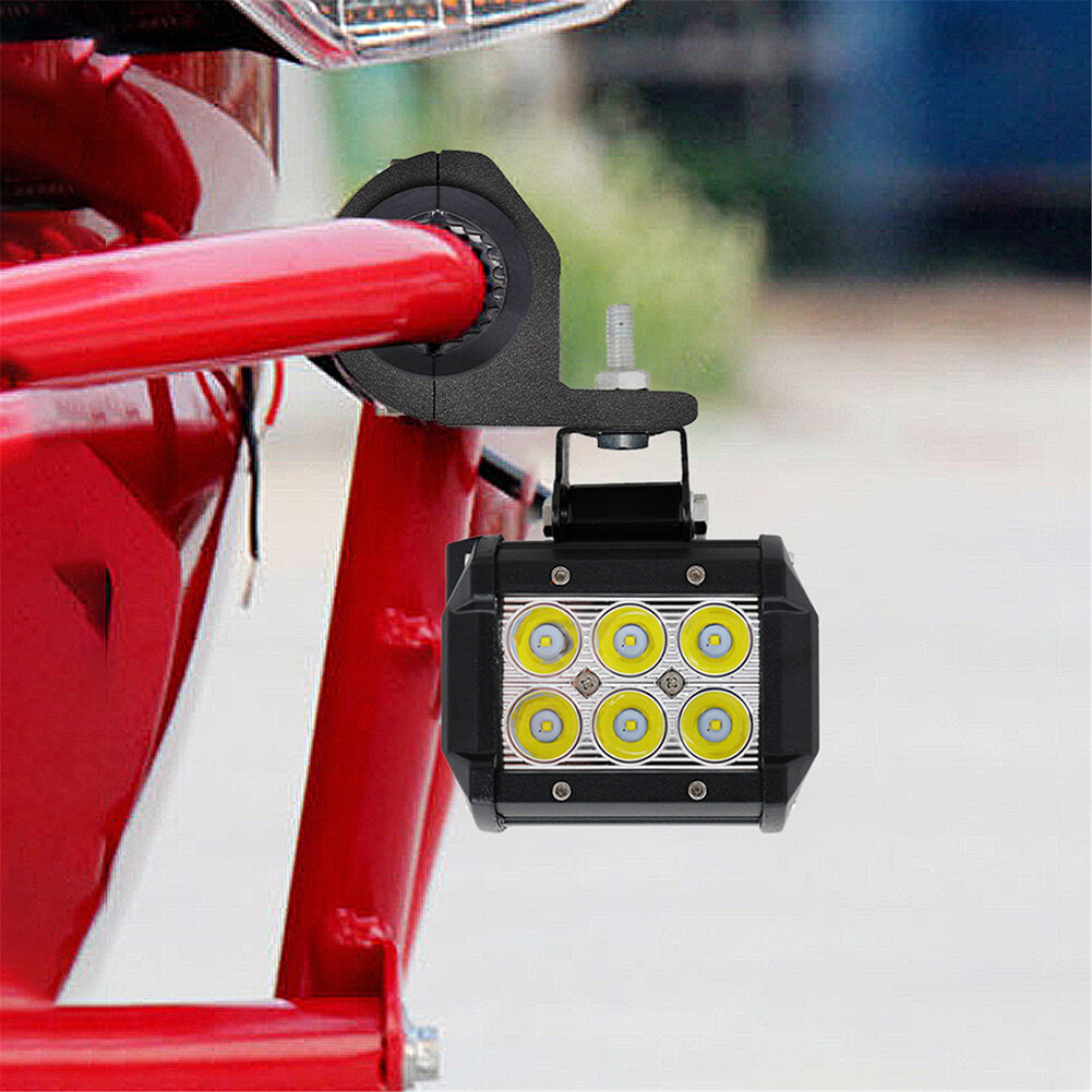 CNC Motorcycle Headlight Brackets Tube Clamps Mount Kit for 22mm Handlerbar