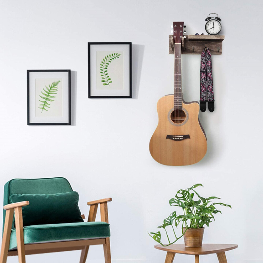 Guitar Hanger Hook Holders Wooden Wall Mount Stand Bracket Display Rack