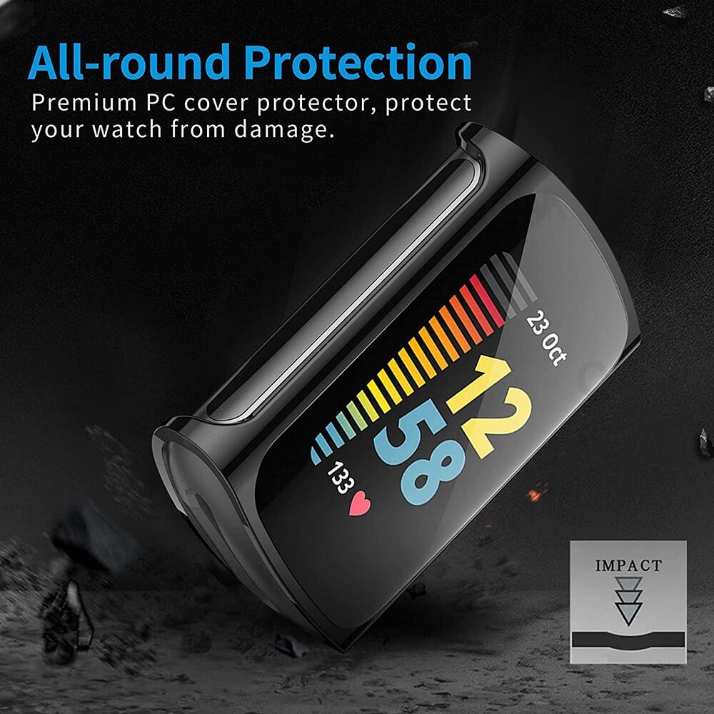 Ốp Bảo Vệ Màn Hình Cho Fitbit Charge 5 Ốp Bảo Vệ Đồng Hồ TPU Mềm Siêu Mỏng Cho Fitbit Charge5 Phụ Kiện Ốp Chống Sốc