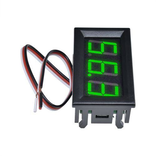 DM Mini LED Voltage Meter 0.56 Inches Panel Voltmeter 3 Bits Digital LED Tube Voltmeter Voltage Tester DC 0 -30 V