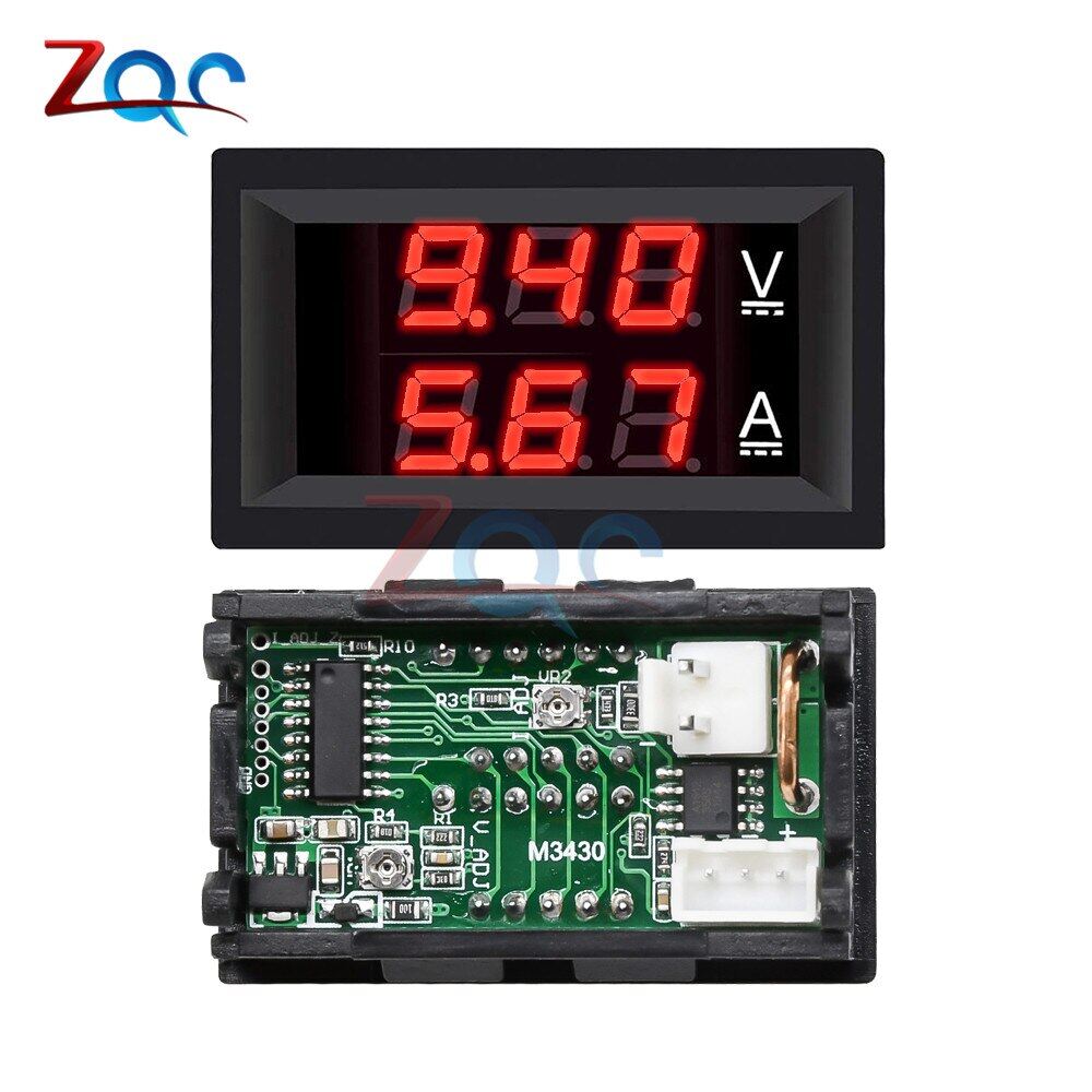 Vôn Kế Kỹ Thuật Số Kép Mini 0.28 Inch, Ampe Kế Đồng Hồ Đo Màn Hình Dòng Điện Áp Amp Volt Một Chiều 100V 10A Máy Dò Thử Nghiệm Cho Ô Tô Tự Động