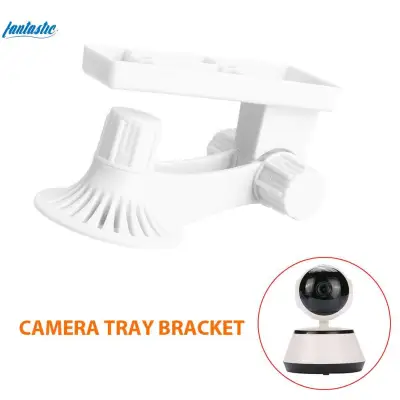 Fantasticmall 180degrees White ABS Wall Mount Bracket Camera Bracket Camera Stand Security IP Camera CCTV V380 Monitor Ceiling Stand Surveillance Adjustable Protable
