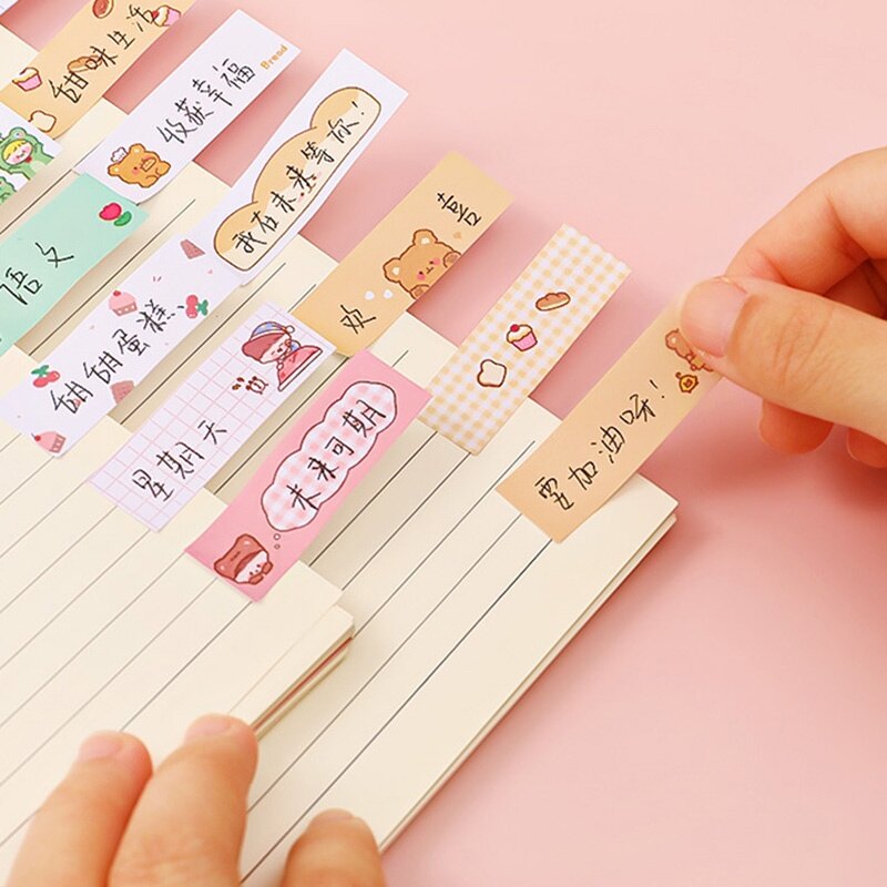 120 Tờ Giấy Dán Hoạt Hình Dễ Thương Bộ Nhãn Dán Dễ Mang Theo Cho Học Sinh