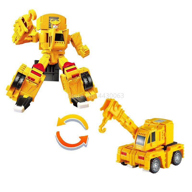 Newest Hello Carbot Transformation Excavator Toys Action Figures Deformation Engineering Car Truck Dump Crane Vehicle Toy