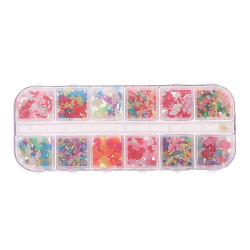 Slime Beads Box Fruit Slice Sprinkles Slime Filler For Handgum Foam Fluffy Slime Clay Mud DIY Supplies Decoration Toys Slime Accessories