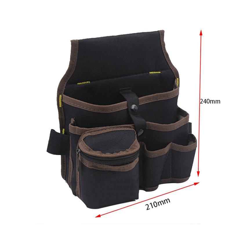 Manooby Tool Pouch Electrician Pouch Tool Bag Waist Pack Storage Bag Pocket Hardware Tool Kit