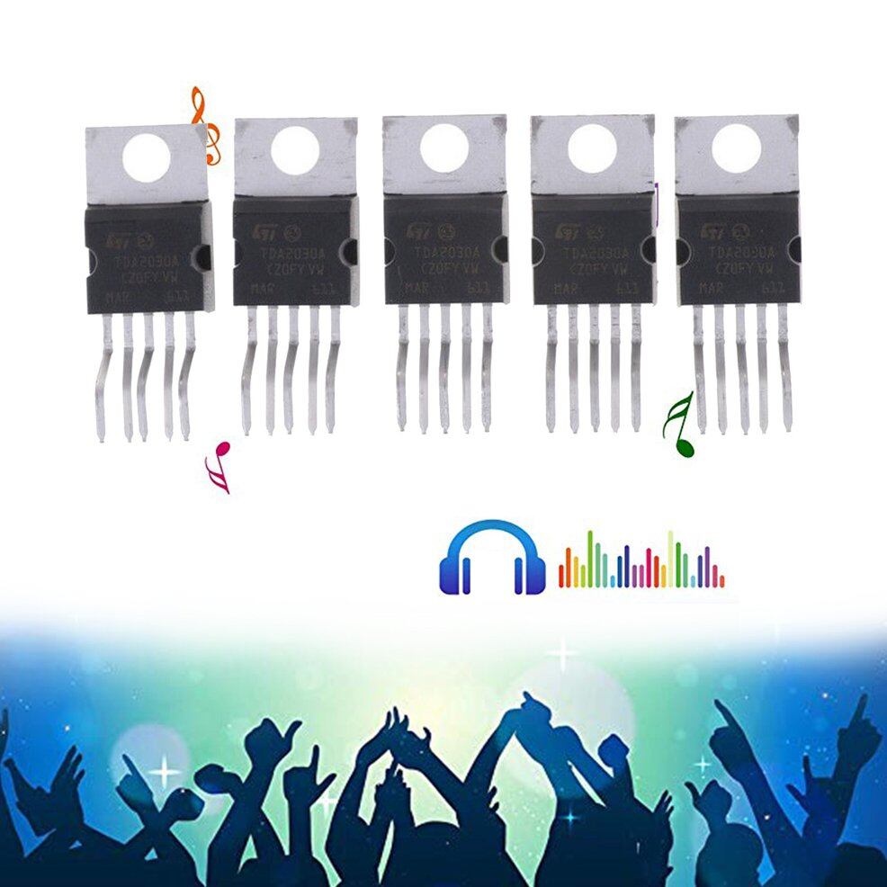 WLLW 5ชิ้นเครื่องขยายเสียง Hi-Fi TDA2030A TDA2030 TO-220 18W 35W ไดร ...
