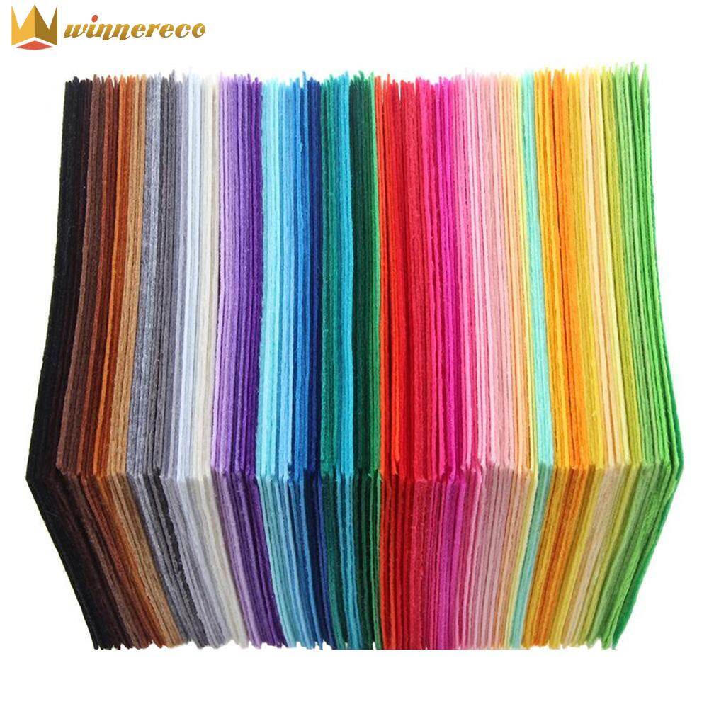 【Winnereco】40 Chiếc Vải Polyester 10X10Cm Vải Nỉ Thủ Công Tự Làm May Phụ Kiện