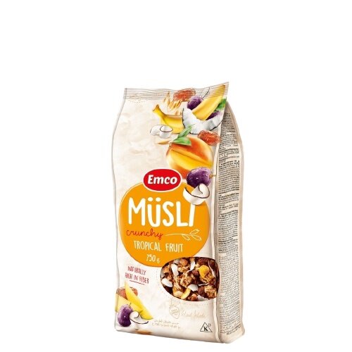 EMCO Musli Crunchy Müsli WithTropical Fruits 750G Lazada