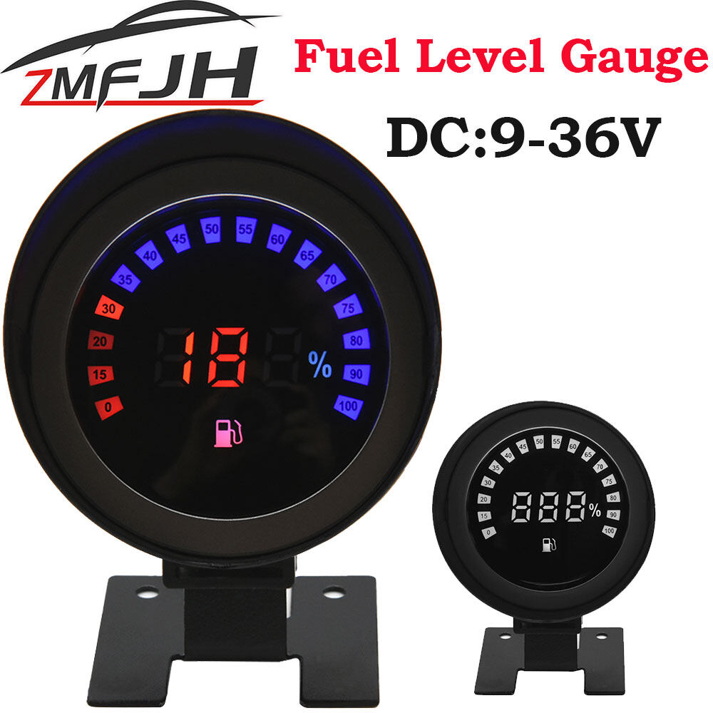 1K10Komh Fuel Level Gauge Digital Auto Car Fuel Level Meter with Red