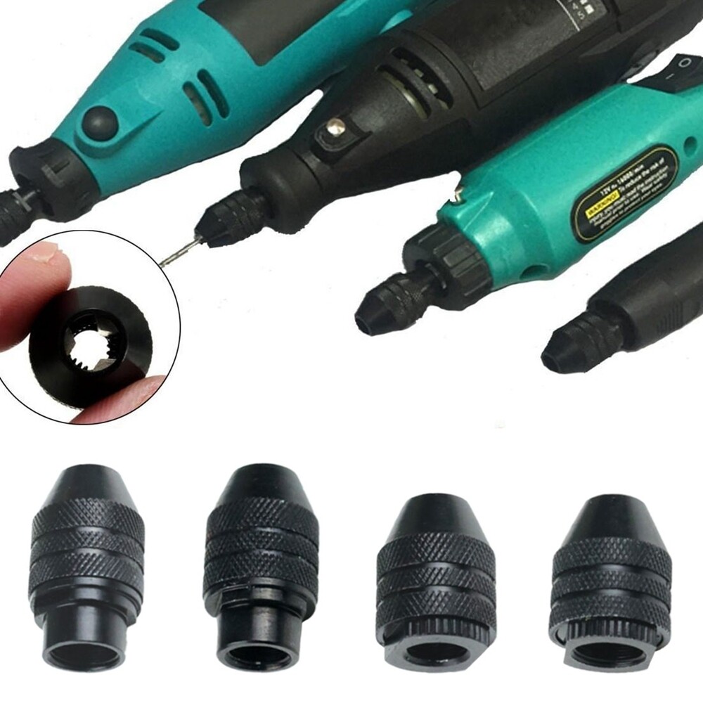 Mini Keyless Drill Bit Multi Rotary Tools Converter Adapter Drill Chuck