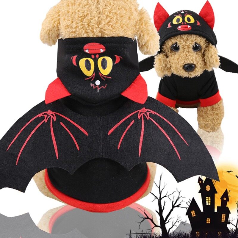 Trang Phục Hóa Trang Cho Thú Cưng, Hóa Trang Hình Dơi Cho Halloween, Miễn Phí Vận Chuyển