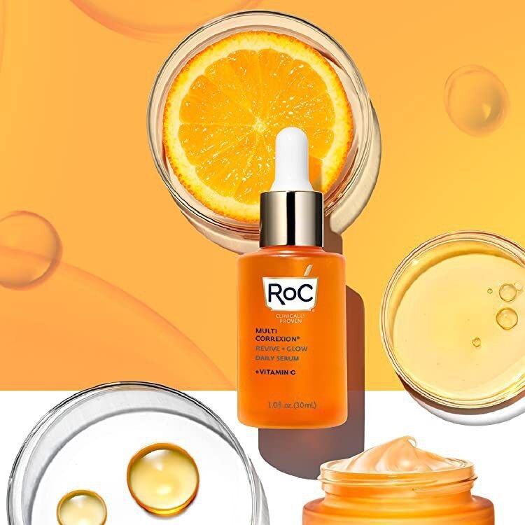 Tinh chất sáng da roc multi correxion revive glow vitamin c daily serum 30ml chính hãng - 8105