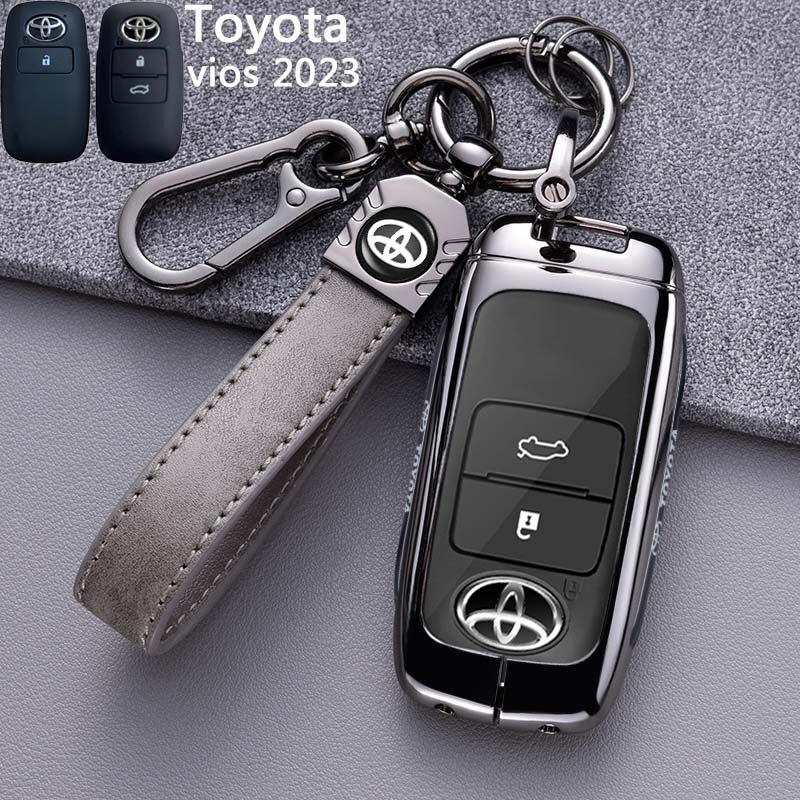 The New Toyota Vios 2023 Vios G Vios E Smart Key Cover Zinc alloy Remote Key Case Leather Cover Multi Color Smart Key Protector Lazada Lazada