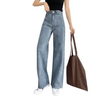 Wide Leg Pants Straight Tube High Waist Loose Sagging Floor