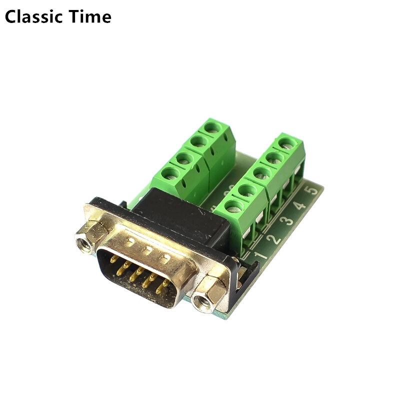DB9 Male Female Adapter Signals Terminal Module RS232 Serial To Terminal DB9 Connector