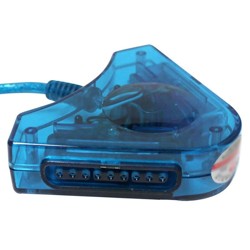 Narsta Tay Cầm Chơi Game PS2 Sang PC Cho Playstation Bộ Chuyển Đổi USB Bộ Điều Khiển USB Kép Cáp Máy Chơi Game PS2 Hấp Dẫn Tay Cầm Điều Khiển USB Máy Tính
