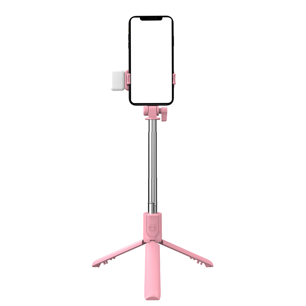 Mini Tripod Fill Light Selfie Stick Selfie Stick Extendable with Fill Light Remote Phone Stand