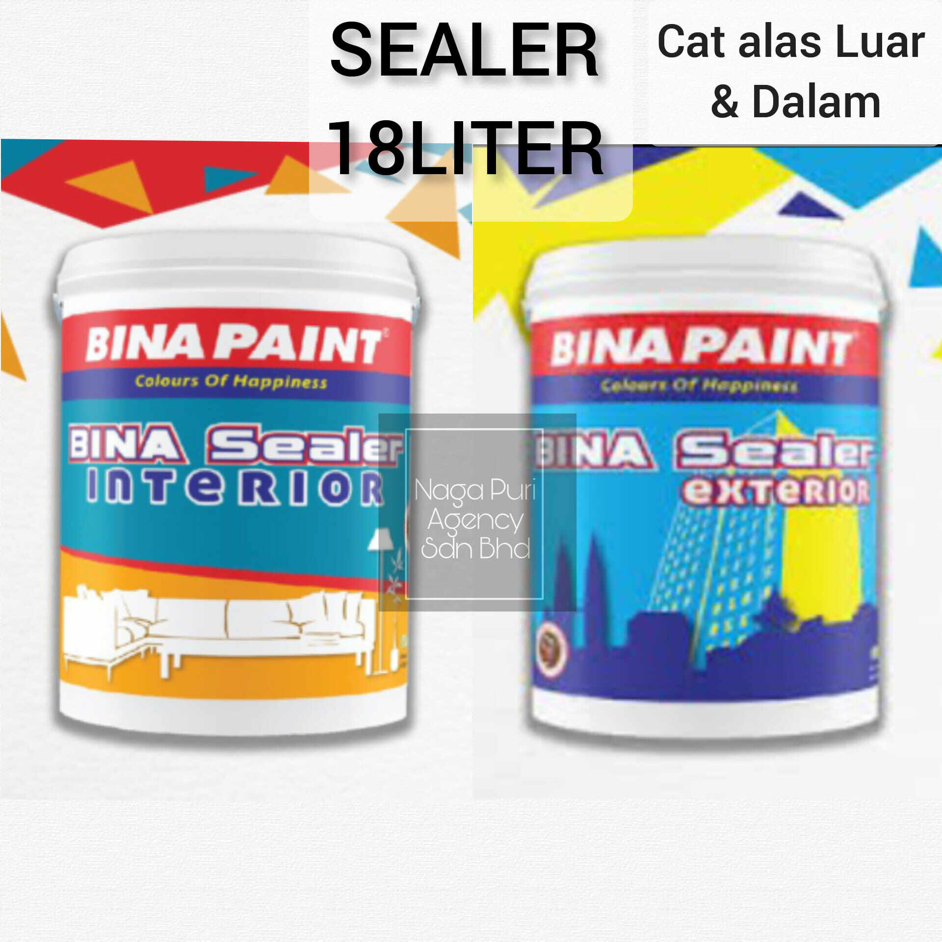 Bina Paint Sealer 18Liter Interior & Exterior Lazada