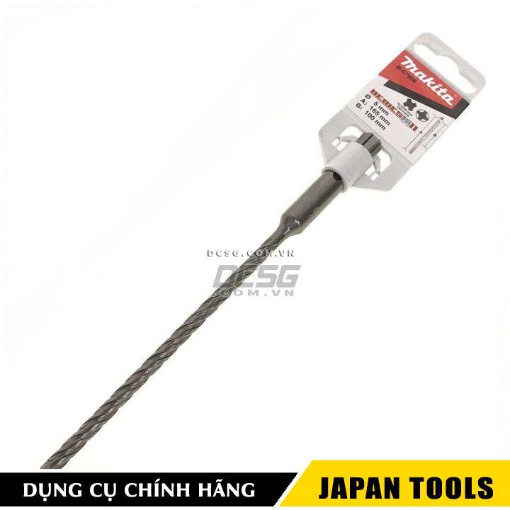 Mũi khoan bê tông 5.0x165mm nemesis ii chuôi sds plus makita b-57906 | japan tools