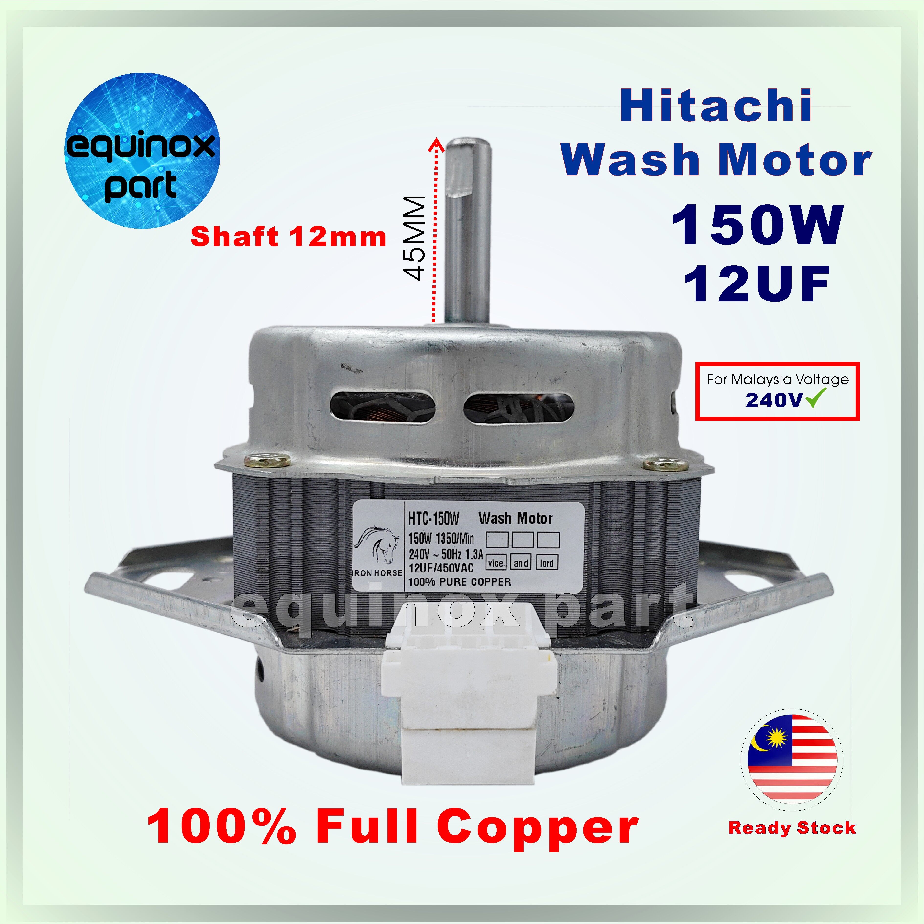 Hitachi Washing Machine 150W 12UF Wash Motor(Auto) | Lazada